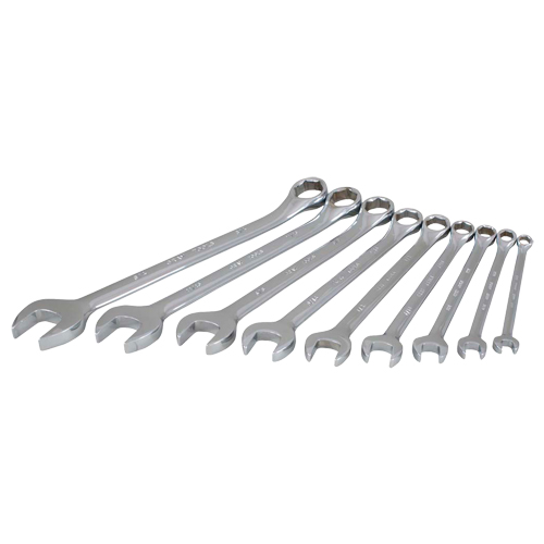Wrench Set, Combination, 9 Pieces, Imperial OSI Industrial Sales