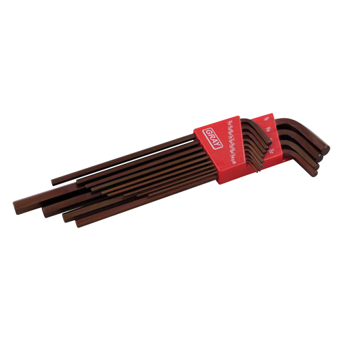 Extra Long Arm Hex Key Set, 13 Pcs., Imperial OSI Industrial Sales