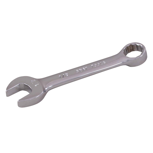 Cl&eacute; mixte courte, 12 pans, 1/4", Fini Chrome OSI Industrial Sales