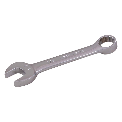 Stubby Combination Wrench, 12 Point, 6 mm, Chrome Finish OSI Industrial Sales