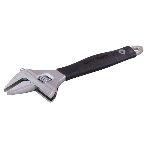 Adjustable Wrench, 8-1/4" L, 1-1/2" Max Width, Polished OSI Industrial Sales