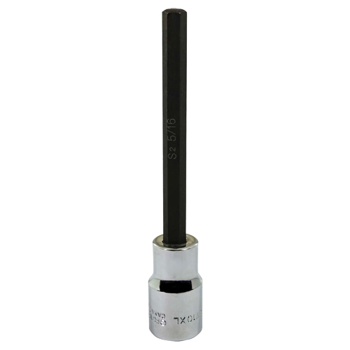 Socket, Hex, 5/16" x 5" L, 1/2" Square Drive Drive OSI Industrial Sales