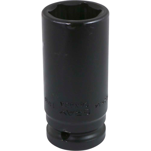 Socket, Impact, 9/16", 3/4" Drive, 6 Points, Deep OSI Industrial Sales