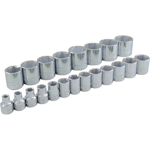 Jeu de douilles, 21 Mcx, Prise de 3/8" OSI Industrial Sales
