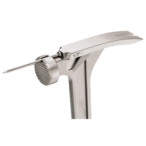 Marteau de charpente &agrave; face usin&eacute;e, 17 oz, Prise en Acier plein, 16-1/8" lo OSI Industrial Sales