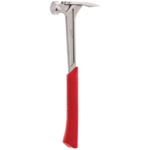Smooth Face Framing Hammer, 17 oz., Solid Steel Handle, 16-1/8" L OSI Industrial Sales