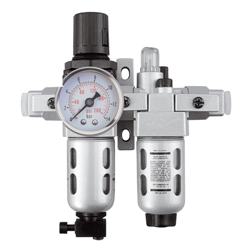 Modular Filter/Regulator & Lubricator (Gauge Included), 1/4" NPT OSI Industrial Sales