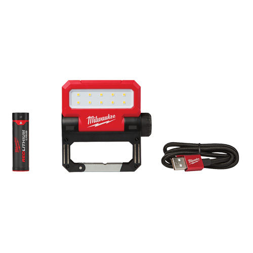 Projecteur d'illumination pivotant Rover USB, DEL, 550 lumens, Piles Rechargeable OSI Industrial Sales