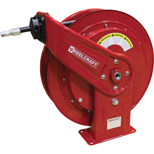 HD70000 Series Heavy-Duty Hose Reel with Hose, Greases, 3/8" x 75', Single Hose, 4800 PSI OSI Industrial Sales