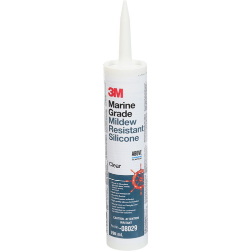 Marine Grade Silicone Sealant, 296 ml, Cartridge, Clear OSI Industrial Sales