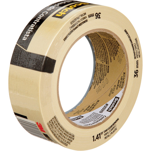 Ruban-cache Scotch pour entrepreneurs 2020, 36 mm (1-1/2") x 55 m (180'), Beige OSI Industrial Sales