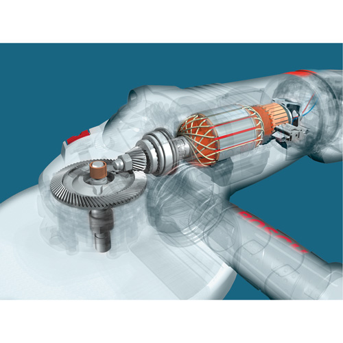 Grande meule angulaire &agrave; haute performance, 9", 120 V, 15 A, 6500 Tr/min OSI Industrial Sales