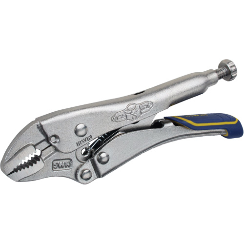 Fast Release Locking Pliers with Wire Cutter, 5" Length, Curved Jaw OSI Industrial Sales