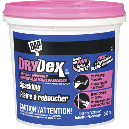 DryDex&reg; Spackling, 946 ml, Plastic Container OSI Industrial Sales