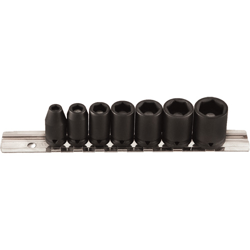 Magnetic Socket Set, 7 Pcs, Impact, 1/4" Drive Size OSI Industrial Sales