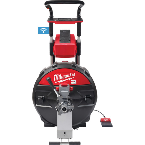MX Fuel Sewer Drum Machine with PowerTredz, Electric, 5/8" x 100' and 3/4" x 100' OSI Industrial Sales