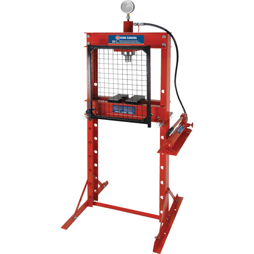 Hydraulic Shop Press with Grid Guard, 20 tons Capacity OSI Industrial Sales