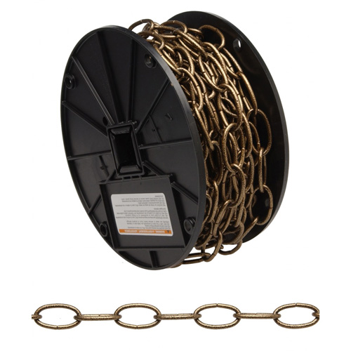 Chaîne d&eacute;corative, Acier au carbone, #10 x 60' (18,3 m) l, Charge d'utilisation 35 lb (0,0175 tonne) OSI Industrial Sales