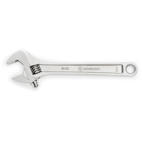 Adjustable Wrench - Boxed, 10" L, 1-5/16"/34 mm Max Width, Chrome OSI Industrial Sales