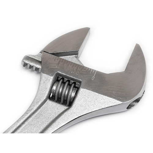 Adjustable Wrench - Boxed, 10" L, 1-5/16"/34 mm Max Width, Chrome OSI Industrial Sales