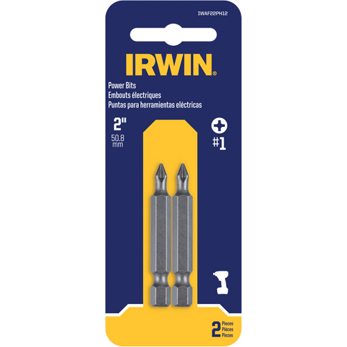 Embouts pour outils &eacute;lectriques, Phillips, Embout #1, Prise 1/4", Longueur 1-15/16" OSI Industrial Sales
