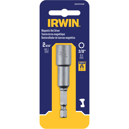Tourne-&eacute;crou, Embout 3/8", Prise 1/4", 2-9/16" lo, Magn&eacute;tique OSI Industrial Sales