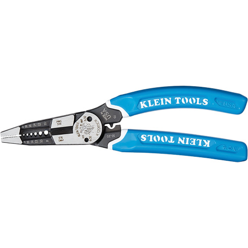 Outil polyvalent Klein-Kurve pour d&eacute;nuder, couper et sertir les fils, 8-1/4" lo, 8 - 20 AWG OSI Industrial Sales