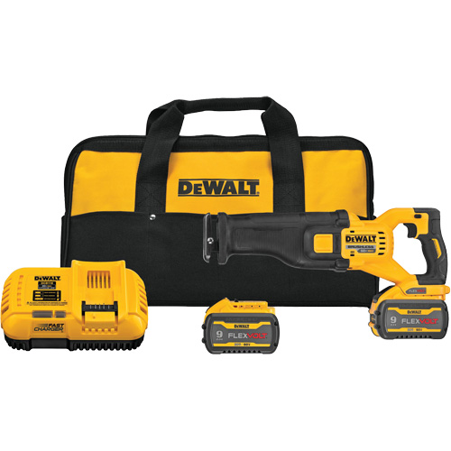Ensemble de scie alternative sans balai FlexVolt Max, 60 V, Lithium-ion Bloc-pile, 0-3000 coups/min OSI Industrial Sales