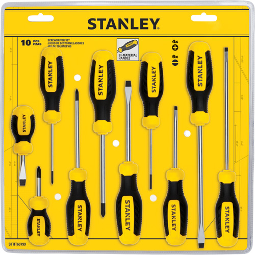 Screwdriver Set, 10 Pcs. OSI Industrial Sales