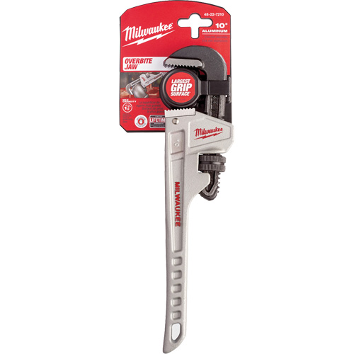 Cl&eacute; &agrave; tuyau, Cap des m&acirc;choires 1-1/2", Longueur 10", Prise Ergonomique OSI Industrial Sales