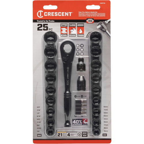 Mechanic's Tool Set, 25 Pcs, 3/8" Drive Size OSI Industrial Sales