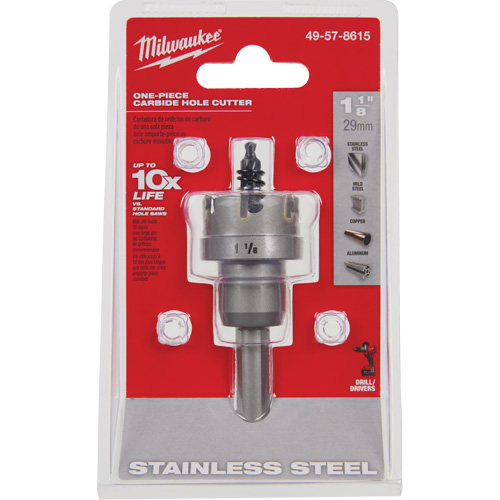 Scies-cloches au carbure monobloc, 1-1/8", Profondeur de la coupe de 3/16" OSI Industrial Sales