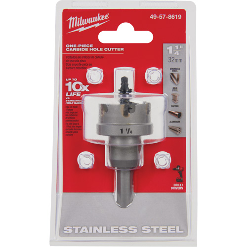 Scies-cloches au carbure monobloc, 1-1/4", Profondeur de la coupe de 3/16" OSI Industrial Sales