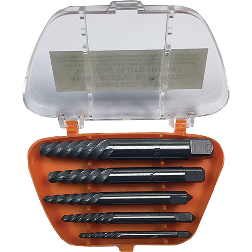 Drillco&reg; Screw Extractor Set with Drills, Carbide, 5 Pieces OSI Industrial Sales