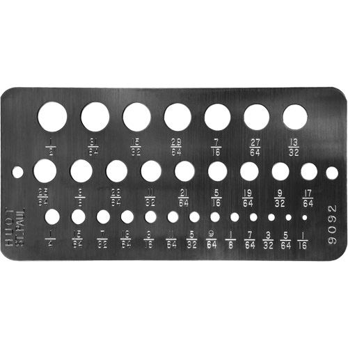 Drillco&reg; Fractional Sizes Drill Gauge OSI Industrial Sales