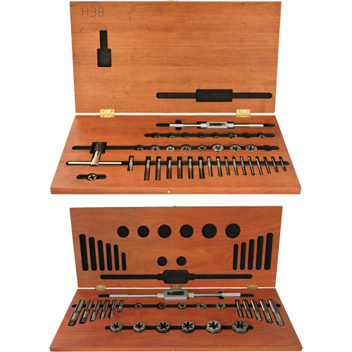 DRILLCO Tap & Hex Die Set, 58 Pieces OSI Industrial Sales