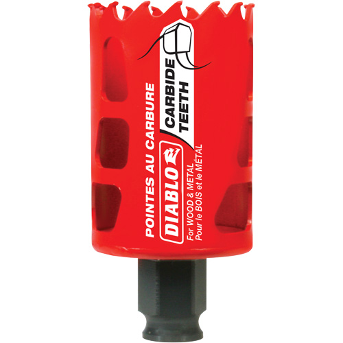 Wood & Metal Hole Saw, 1-3/4", 2-3/8" Depth of Cut, Carbide OSI Industrial Sales