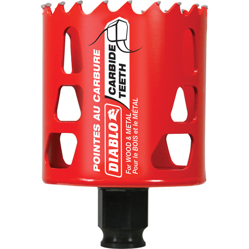 Scie cloche pour bois et m&eacute;tal, 2-3/8", Profondeur de la coupe 2-3/8", Carbure OSI Industrial Sales