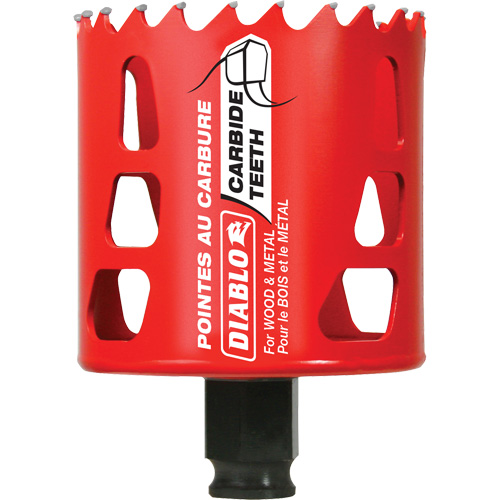 Wood & Metal Hole Saw, 2-5/8", 2-3/8" Depth of Cut, Carbide OSI Industrial Sales