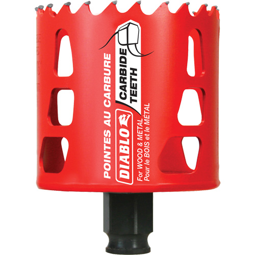 Scie cloche pour bois et m&eacute;tal, 2-11/16", Profondeur de la coupe 2-3/8", Carbure OSI Industrial Sales