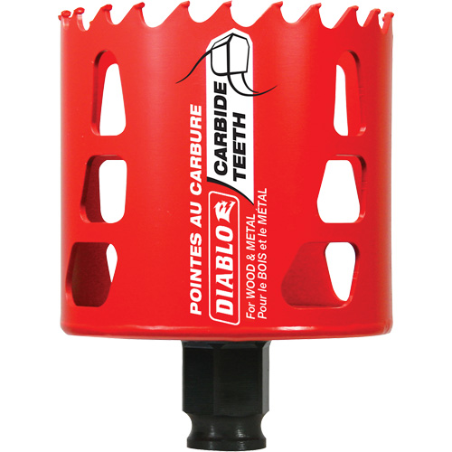 Wood & Metal Hole Saw, 2-3/4", 2-3/8" Depth of Cut, Carbide OSI Industrial Sales