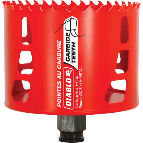Scie cloche pour bois et m&eacute;tal, 3-1/2", Profondeur de la coupe 2-3/8", Carbure OSI Industrial Sales