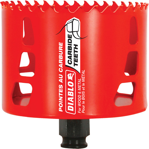 Wood & Metal Hole Saw, 3-5/8", 2-3/8" Depth of Cut, Carbide OSI Industrial Sales