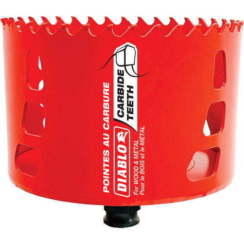 Wood & Metal Hole Saw, 4", 2-3/8" Depth of Cut, Carbide OSI Industrial Sales