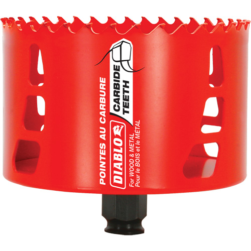 Wood & Metal Hole Saw, 4-1/8", 2-3/8" Depth of Cut, Carbide OSI Industrial Sales