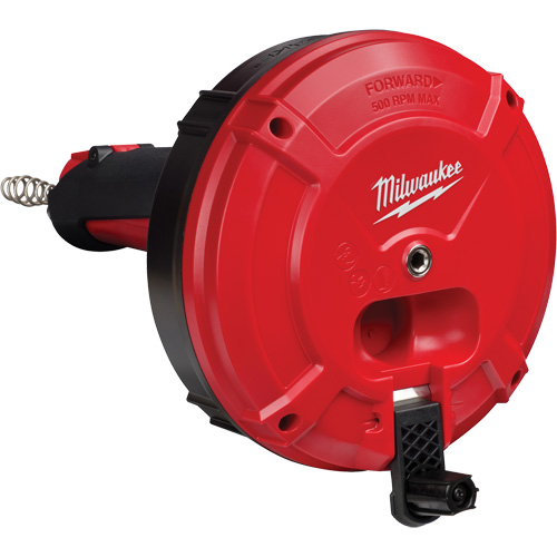 Trapsnake Auger with Cable Drive Automatic Feed & Retract, Powered, 25' Cable Length, 1/4" Cable Diameter OSI Industrial Sales