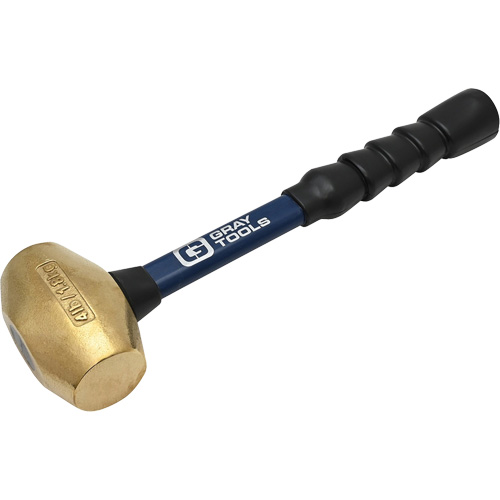 Brass Hammer, 4 lbs. Head Weight, 14" L OSI Industrial Sales