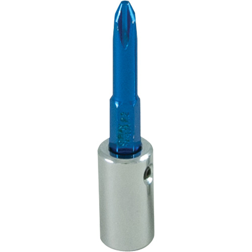 Douille tournevis &agrave; embout bleu, Phillips, #2, Prise 1/4" OSI Industrial Sales