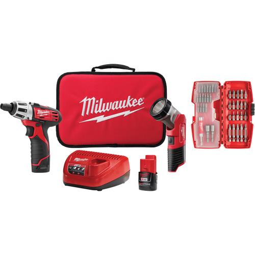 Trousse daccessoires pour tournevis avec lampe de travail, Lithium-ion, 12 V OSI Industrial Sales