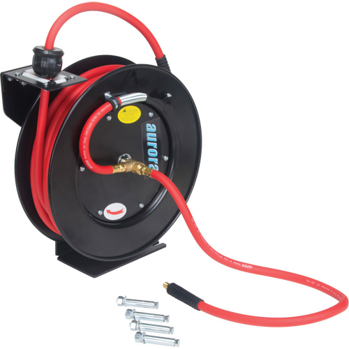 Hose Reel, Air/Water, 1/2" x 50', Single Hose, 300 psi OSI Industrial Sales